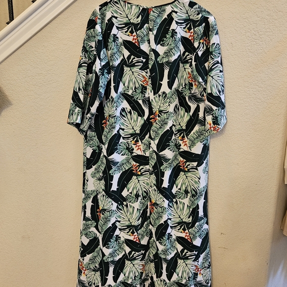 NWT RACHEL ZOE Duster Kimono Swim Cover Up Floral Island Vibes Cute Flowy - Picture 2 of 11